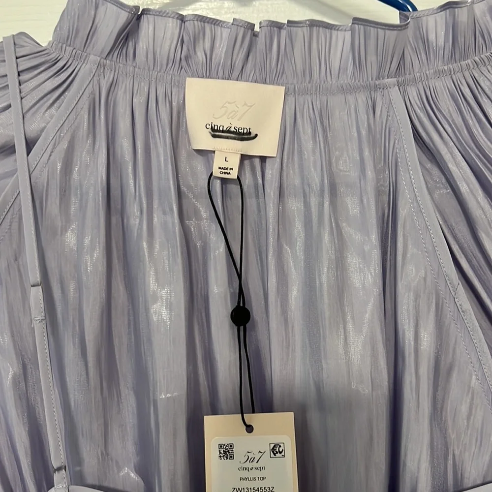 Cinq A Sept Phyllis Gathered Blouse - Picture 10 of 15